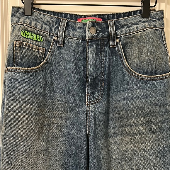 Empyre Blue Wide Leg Jeans - Picture 6 of 10